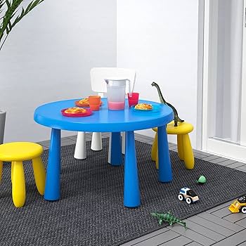 IKEA　机　青 デスク・机の通販 - IKEA